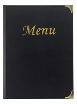 Securit Protège-menus BASIC, A5, noir