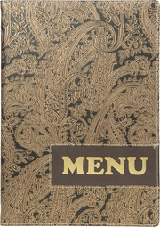Securit Chemise pour cartes de menu, DESIGN PAISLEY, A4