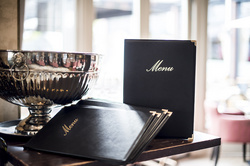 Securit Protège-menus CLASSIC, A5, noir – Image 4