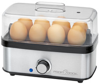 PROFI COOK Eierkocher PC-EK 1275, schwarz / silber, 400 Watt