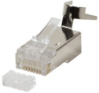 LogiLink Connecteur RJ45 mâle, Cat. 6A / Cat. 8.1A, blindé