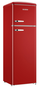 SEVERIN Réfrigérateur-congélateur rétro RKG 8983, rouge