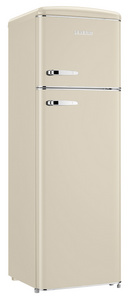 SEVERIN Réfrigérateur-congélateur rétro RKG 8985, crème