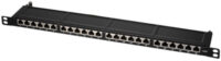 LogiLink panneau de brassage 19" cat.6, 24 ports, noir,