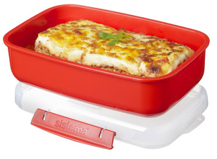 Sistema Boîte pour micro-ondes RECTANGULAR, 1,25 l, rouge – Image 3