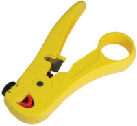 LogiLink Pince à dénuder avec coupe-câble, en ABS, jaune