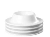 APS Coquetier EGGY, en mélamine, blanc, set de 4