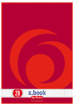 herlitz Bloc de cours x.book, A4, réglure 26 / quadrillé