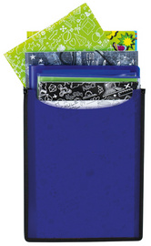 HERMA Boîte scolaire "Flexi", bleu foncé translucide