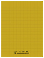 CONQUERANT CLASSIQUE Cahier recyclé, 170 x 220 mm, jaune