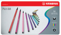 STABILO Feutre Pen 68, étui métallique de 40