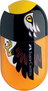 FABER-CASTELL Taille-crayon double "aigle", orange/noir