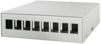 LogiLink Boîtier point de consolidation, 8 ports, gris clair