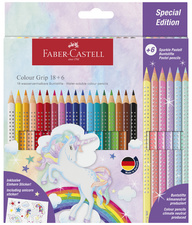 FABER-CASTELL Crayon de couleur triangulaire Colour GRIP