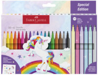 FABER-CASTELL Feutre licorne, étui carton 18+6