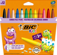 BIC KIDS Feutre Visacolor XL ecolutions, étui carton de 12