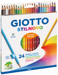 GIOTTO Crayon de couleur STILNOVO, étui carton de 24