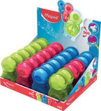 Maped Taille-crayons-gomme Loopy Duo Indiens, présentoir de