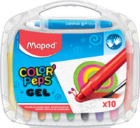 Maped Craie gel COLOR'PEPS GEL, étui plastique de 10