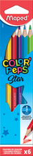 Maped Crayon de couleur COLOR'PEPS Star, étui carton de 6