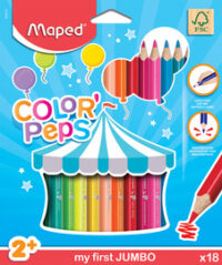 Maped my first Crayons de couleur COLOR'PEPS JUMBO, étui 18