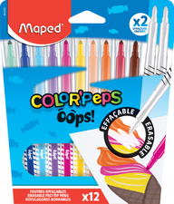 Maped Feutre effaçable COLOR'PEPS OOPS, étui carton de 12