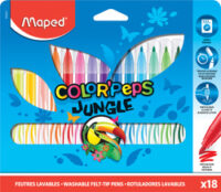 Maped Feutre COLOR'PEPS Jungle, étui en carton de 18