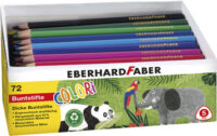 EBERHARD FABER Crayon de couleur COLORI Jumbo, boîte de 72
