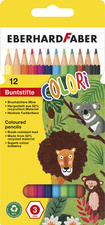 EBERHARD FABER Crayon de couleur COLORI, étui carton de 12