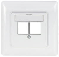 LogiLink Boîtier d'encastrement pour module Keystone 2 ports