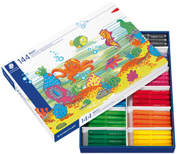 STAEDTLER Feutre de coloriage Noris jumbo, boîte de 144