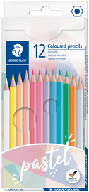 STAEDTLER Crayons de couleur pastel, étui carton de 12