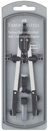 FABER-CASTELL Compas à réglage rapide, argent / noir