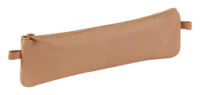 Clairefontaine Trousse plate, cuir naturel
