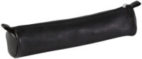 Clairefontaine Trousse petite ronde, cuir, noir