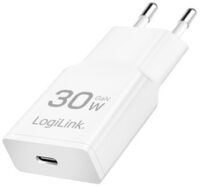 LogiLink Chargeur secteur USB, USB-C (PD), 30 W, blanc