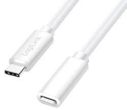 LogiLink Rallonge USB 2.0, 2 m, blanc