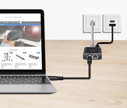 LogiLink Câble Ethernet USB 3.0, USB-A - RJ45, 1 m – Image 3