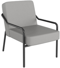 PAPERFLOW Fauteuil visiteur MEDSO KLASSIK M simili-cuir gris