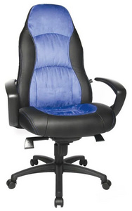 Topstar Fauteuil de direction "Speed Chair", noir/bleu
