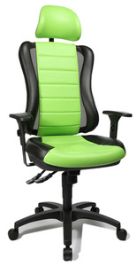 Topstar Fauteuil de bureau "Head Point RS", noir / vert