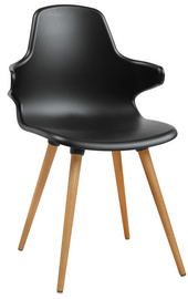 Topstar Chaise visiteur "T 2020", noir / hêtre
