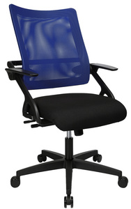 Topstar Fauteuil de bureau "New S'move", noir / bleu