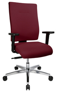 Topstar Chaise de bureau pivotante "Profi Star 15", bordeaux