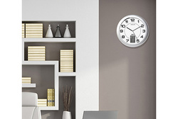 UNiLUX Horloge murale à quartz "INSTINCT", argent – Image 2