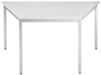 SODEMATUB Table réunion 147TGA,trapézoidale, gris clair/alu