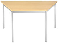 SODEMATUB Table de réunion 147THA, trapézoidale, hêtre/alu