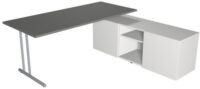 kerkmann Poste de travail complet Start Up, graphite