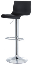PAPERFLOW Chaise de bar "SACRAMENTO", ensemble de 2, noir