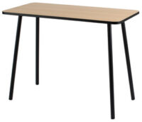 PAPERFLOW Bureau HOPM2, (L)1.140 mm, noir/hêtre